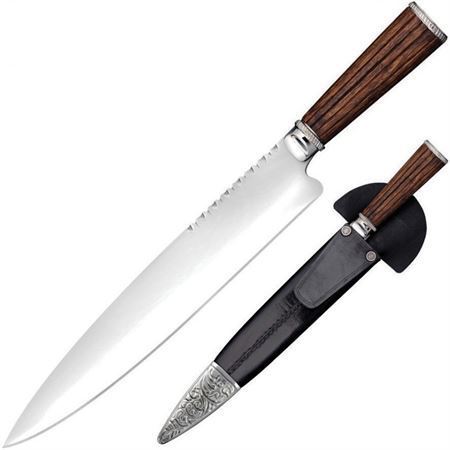 Cold Steel Facon hunting knife with wooden handle