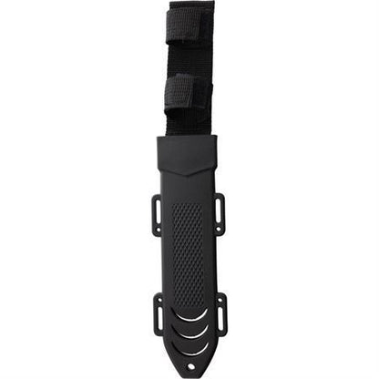 S-TEC 228699 Bowie Black Fixed Blade Knife Black Textured Handles - Buy now at Mjoutdoorsgear UK