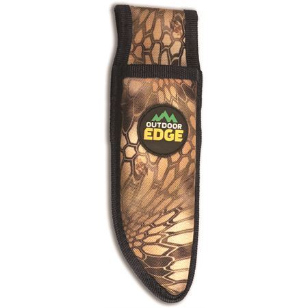 Outdoor Edge DD20C Duck Duo Satin Fixed Blade Knife Orange Handles
