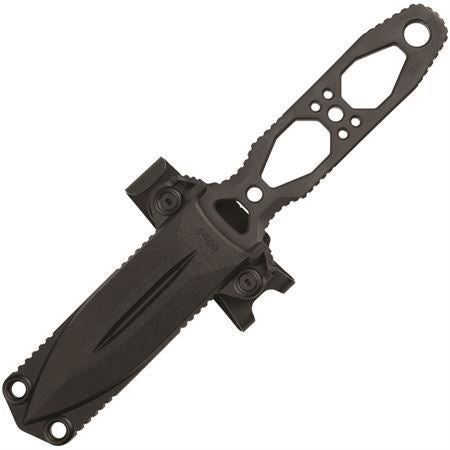 SOG 17610357 Pentagon FX Covert Black Fixed Blade Knife Black Handles
