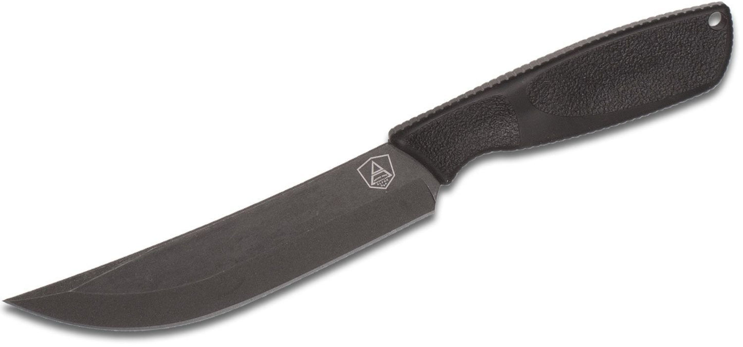 Ontario 9711 SPA Black Fixed Blade Knife Black Handles
