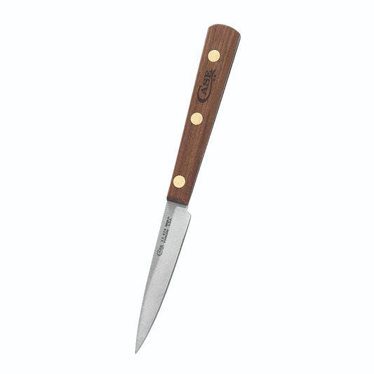Case 07320 3 Inch Clip Point Blade Paring Knife with Solid Walnut Handle