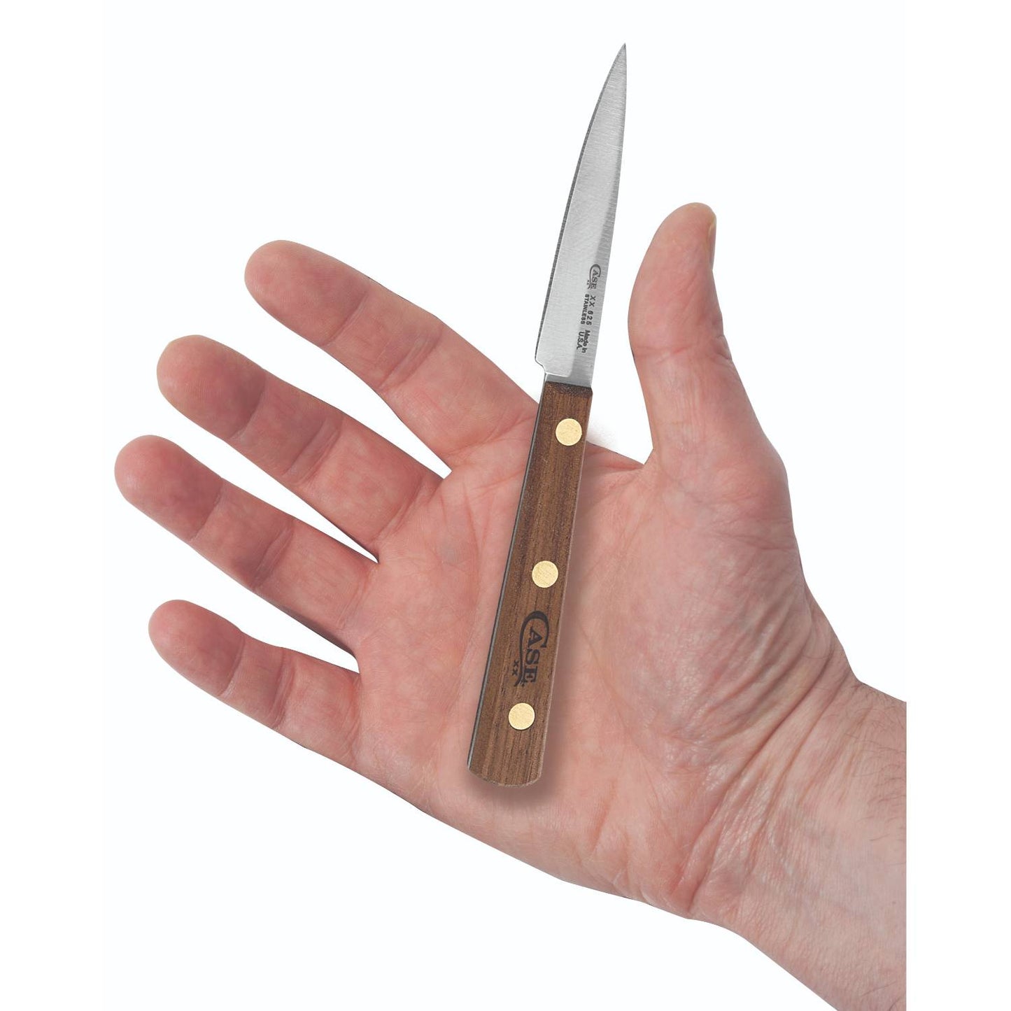 Case 07320 3 Inch Clip Point Blade Paring Knife with Solid Walnut Handle
