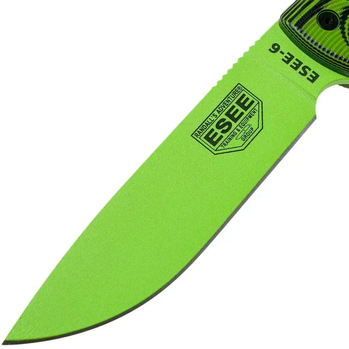 ESEE Model 6 Venom Green Blade 3D Neon Green-Black G10 survival knife