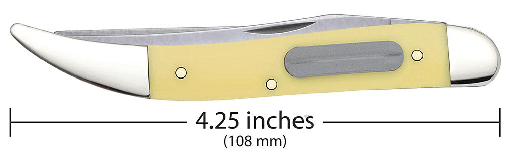 Case Fishing Knife 4.25" Yellow Delrin (320094F SS) 00120
