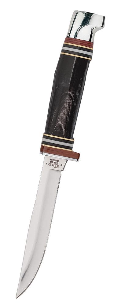 Case 17916 Hunter Knife with Buffalo Horn Handle