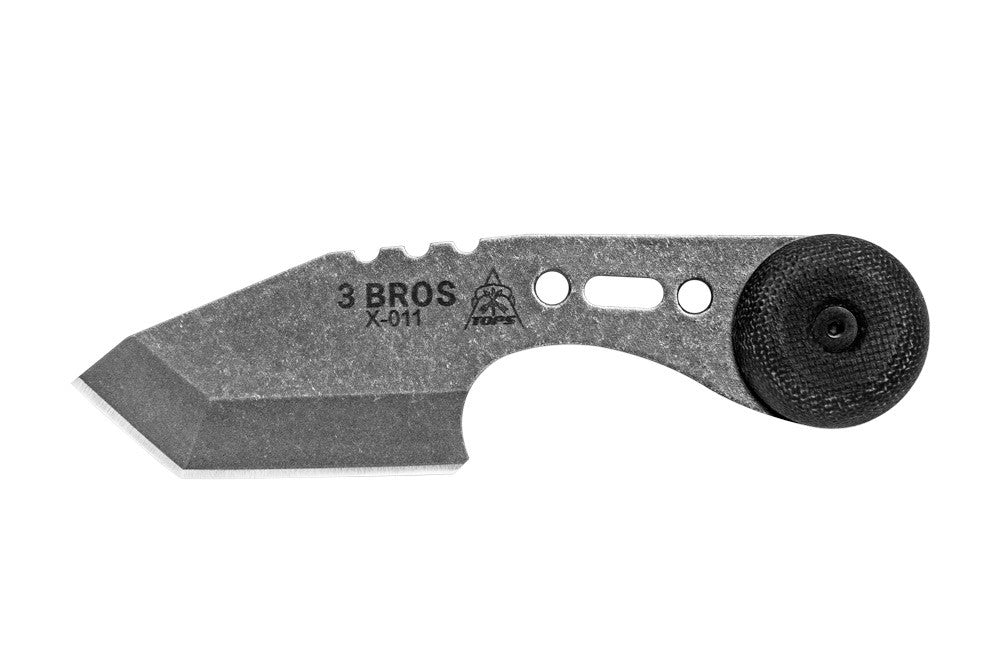 TOPS 3 Bros Neck Knife Tanto 3BR-02