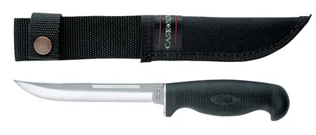 Case 00583 Lightweight Hunter Knife with Black Rubber Handle
