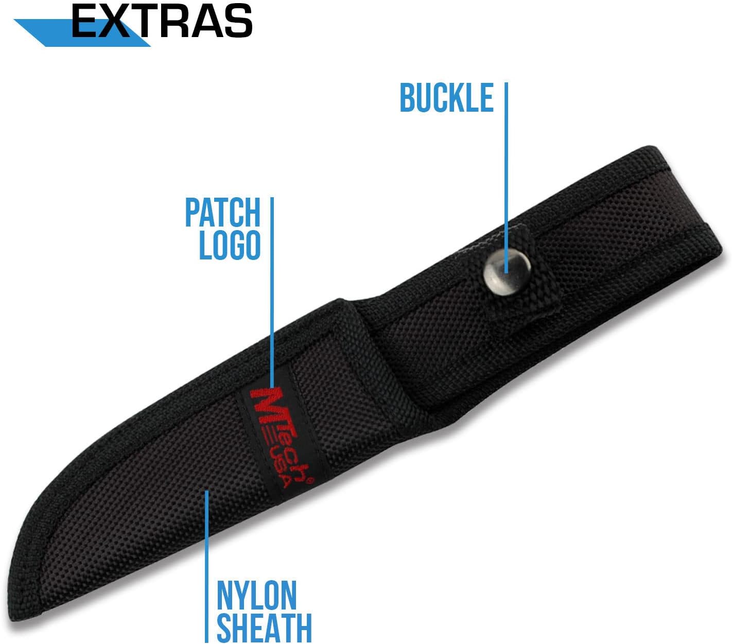 MTech 2035BK Hunter Black Fixed Blade Knife
