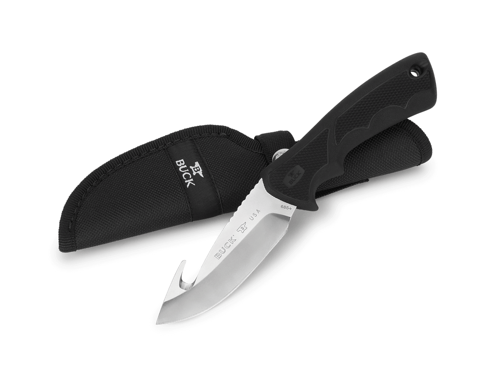 Buck 685 Large BuckLite Max II Guthook Knife with Sheath