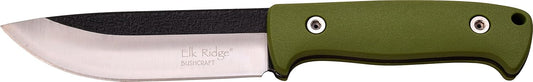 Elk Ridge 55GN Fixed Drop Point Blade Knife with Green Nylon Fiber Handles