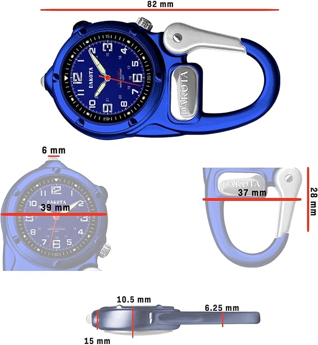 Dakota Mini Clip Microlight Watch Blu 38088