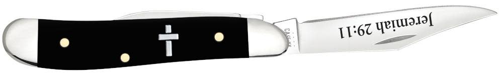 Case Peanut Religious Embellished Smooth Black Synthetic (2220 SS) 60866
