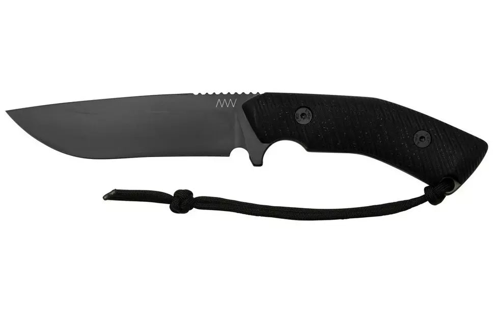 Acta Non Verba Knives M200 Hard Task Fixed Blade Knife Black G-10 (5.25" DLC)
