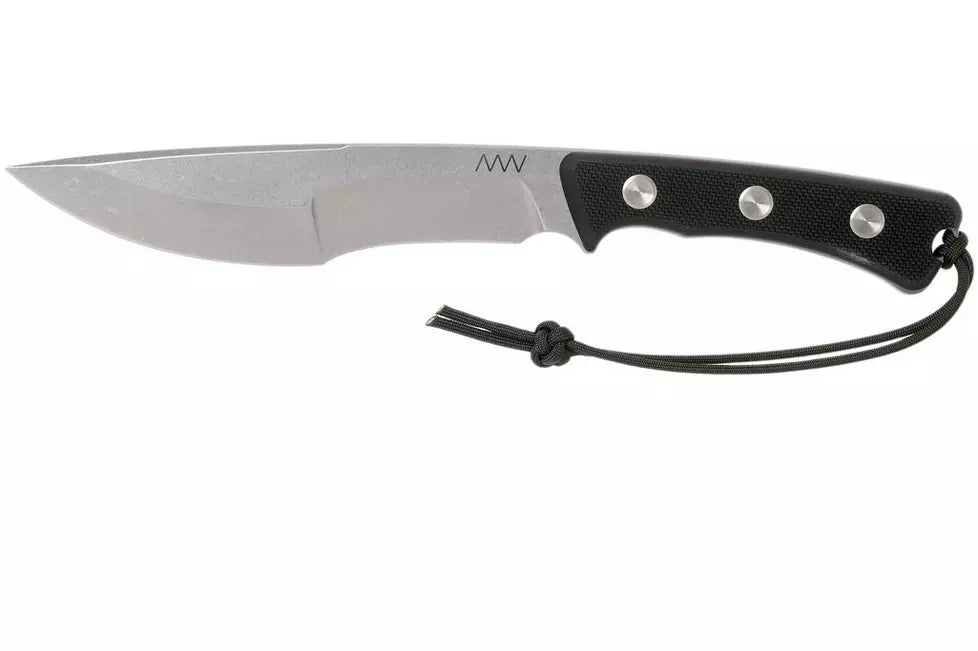 ANV P500 Sleipner, P500-006, Black Leather Sheath, survival knife
