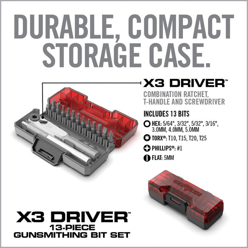 Real Avid X3 Driver 13-Piece Bit Set - fishing accessory - image 3