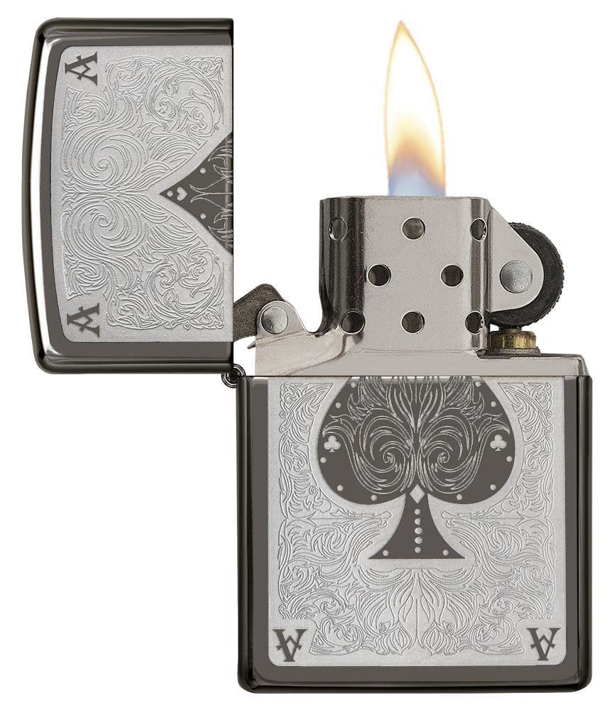 Ace Filigree Engraved Windproof Lighter – Zippo UK