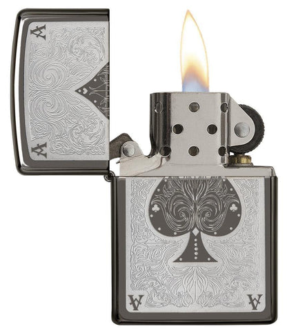 Ace Filigree Engraved Windproof Lighter – Zippo UK