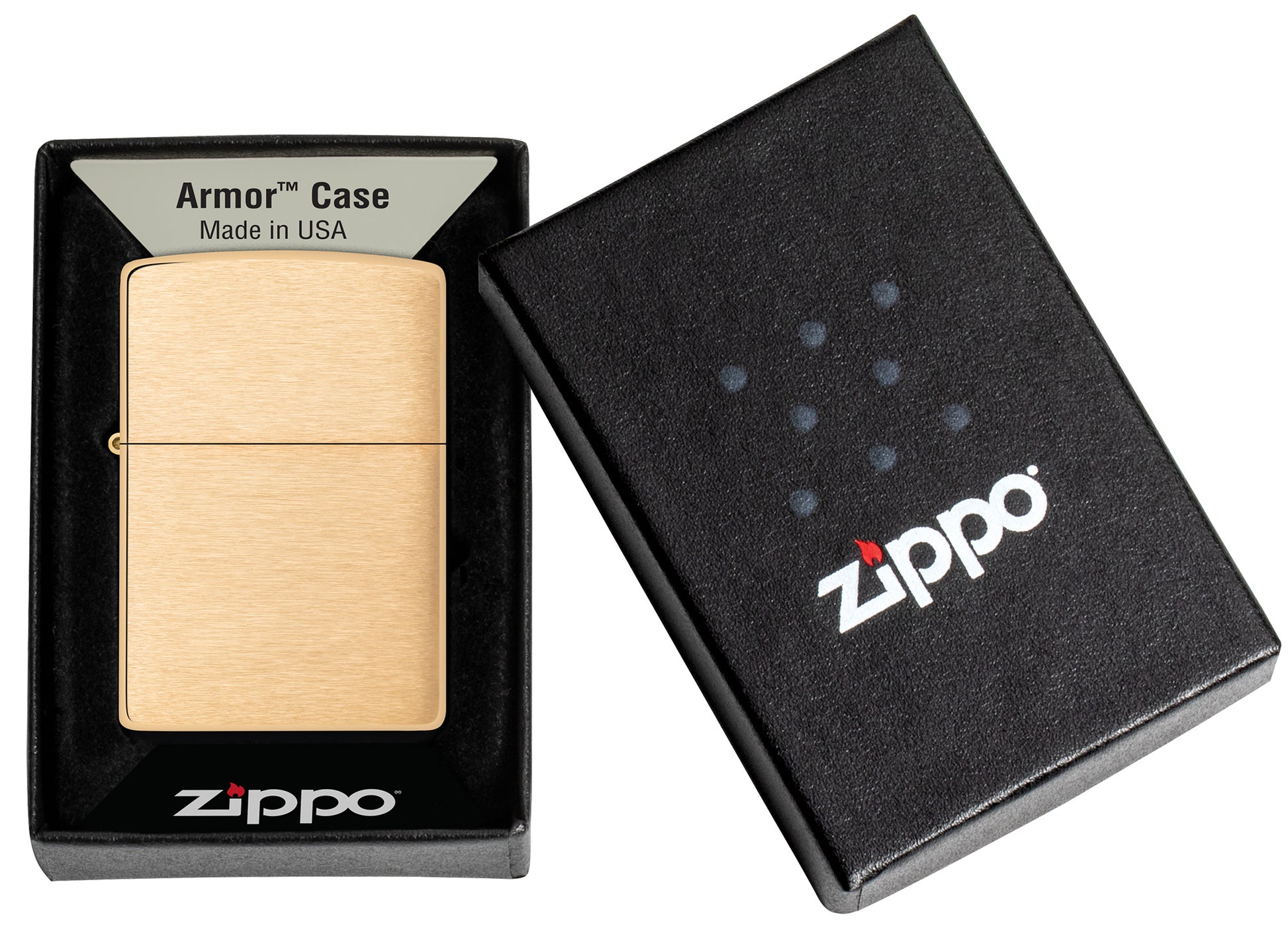 Armor® Brushed Brass Windproof Lighter – Zippo UK