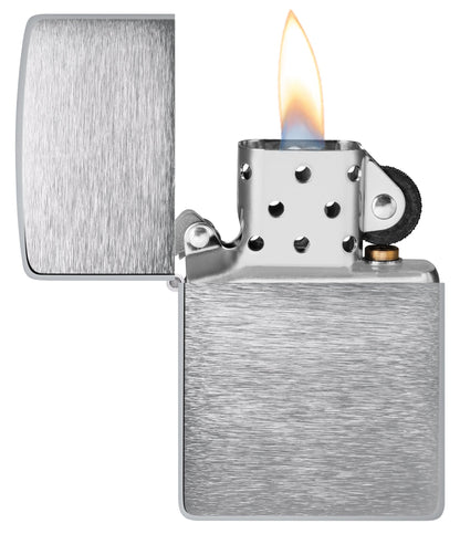 Zippo Armor® Brushed Chrome Windproof Lighter