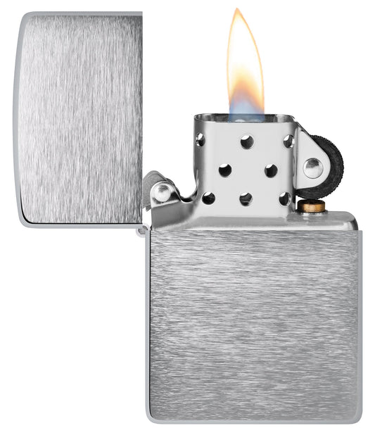 Zippo Armor® Brushed Chrome Windproof Lighter