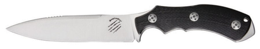 Bastinelli SRL RED Raptor Stonewash Finish Fixed Blade Knife
