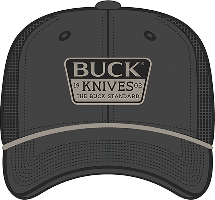 Buck Embroidered Patch Charcoal 14249 by Buck