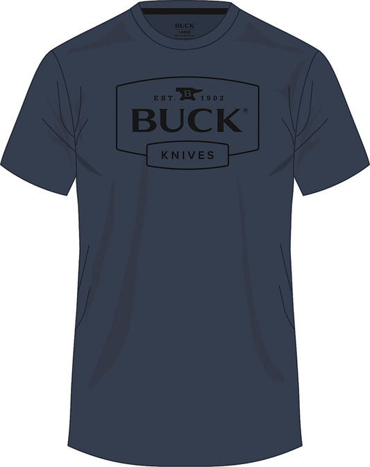 Buck Logo T-Shirt Navy 3XL 14330 by Buck