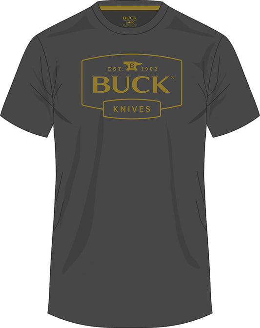 Buck Logo T-Shirt Gray 2XL 14336 by Buck