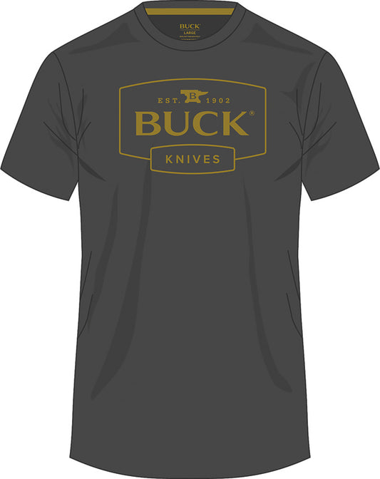 Buck Logo T-Shirt Gray 3XL 14337 by Buck