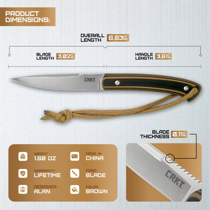 CRKT Biwa Fixed Blade 2382