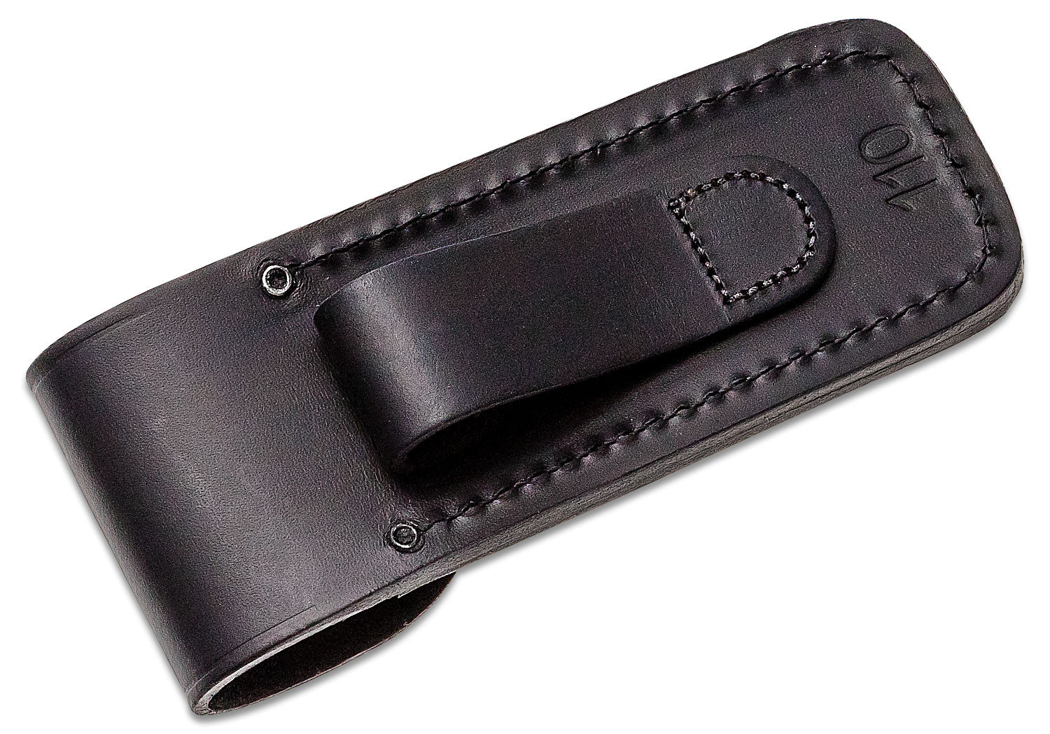 Buck 110 Folding Hunter Black Leather Sheath - 383