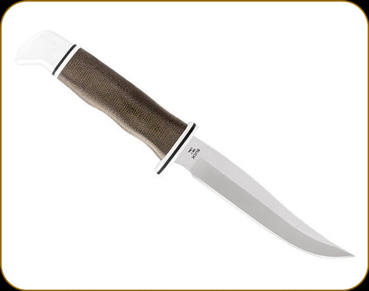 Buck Pathfinder Pro Fixed Blade Knife – Green Micarta Handle | Mjoutdoorsgear UK