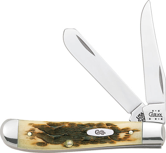 Case Cutlery Mini Trapper Amber Bone 00013