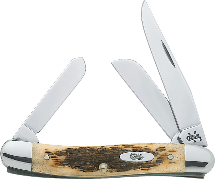 Case Cutlery Medium Stockman Amber Bone 00039 by Case Cutlery