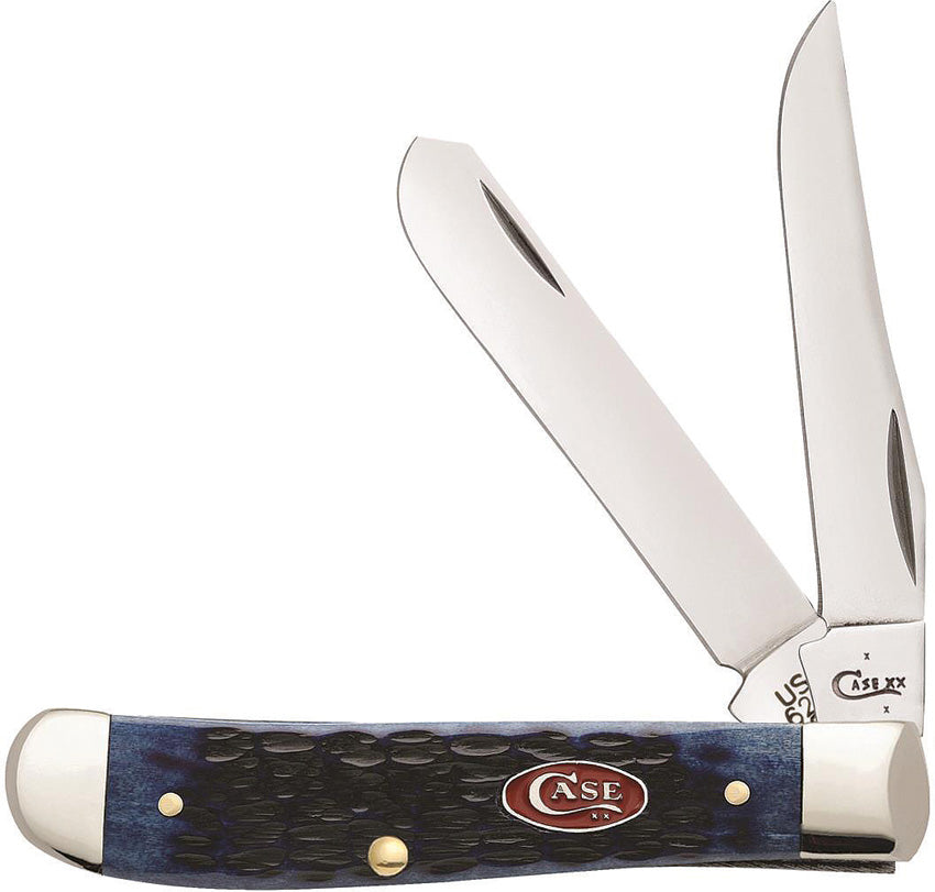 Case Cutlery Mini Trapper Navy Blue Bone 07321 by Case Cutlery