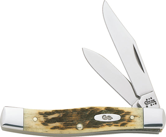 Case Cutlery Small Texas Jack Amber Bone 00077