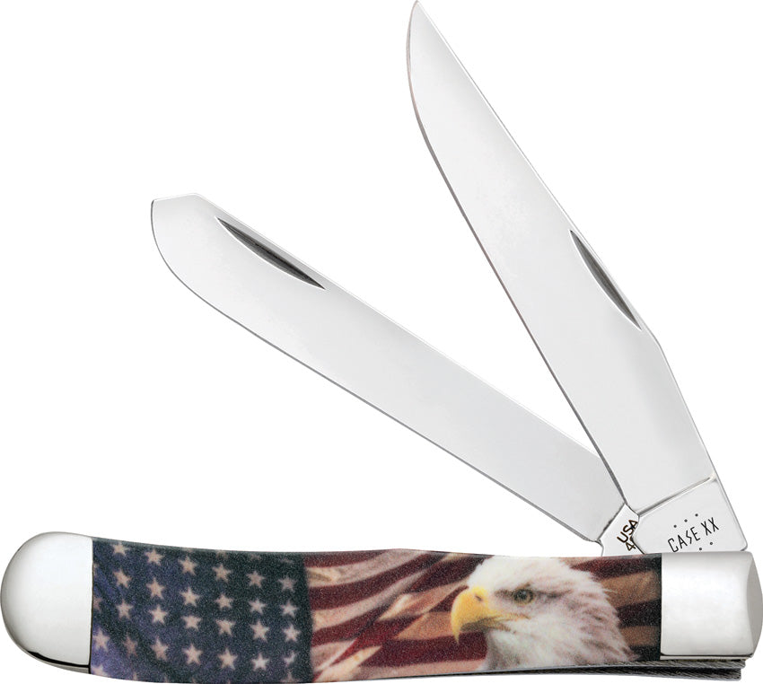 Case Cutlery Trapper Patriotic Color 10647 by Case Cutlery