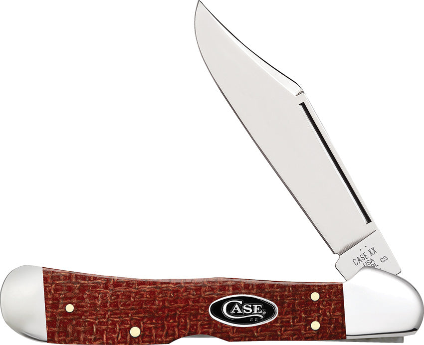 Case Cutlery Copperlock Dark Red Burlap 12275 by Case Cutlery