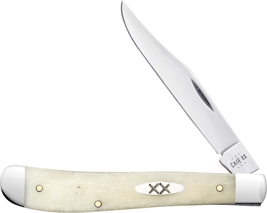 Case Cutlery Slimline Trapper Natural Bone 13312 by Case Cutlery