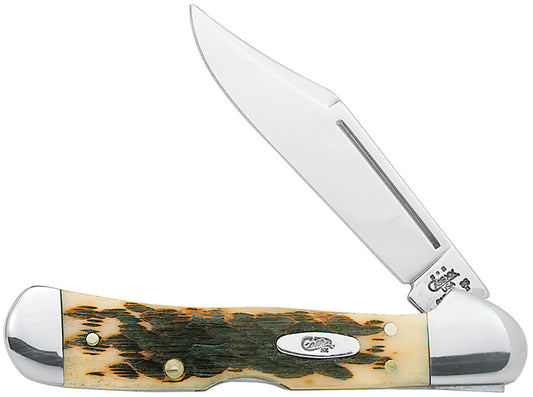 Case Cutlery Mini Copperlock Amber Bone 00133