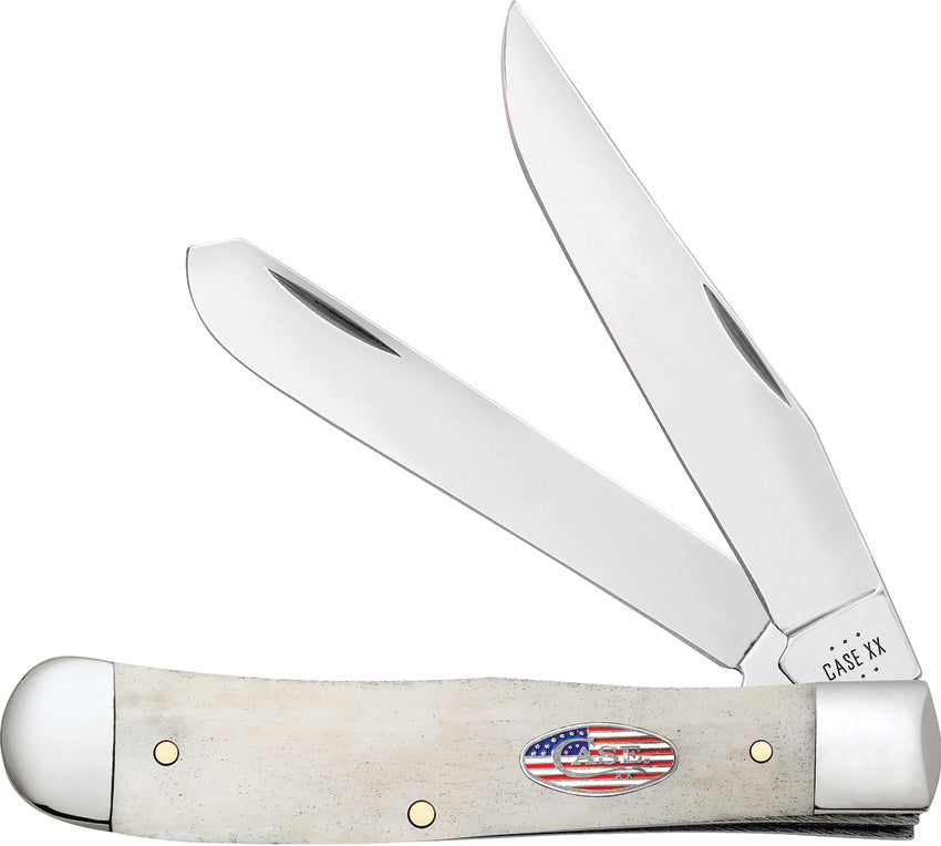 Case Cutlery Trapper Natural Bone 14090 by Case Cutlery
