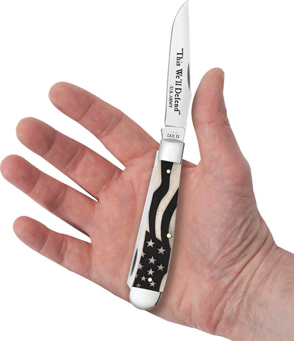 Case Cutlery U.S. Army Trapper Bone 15053