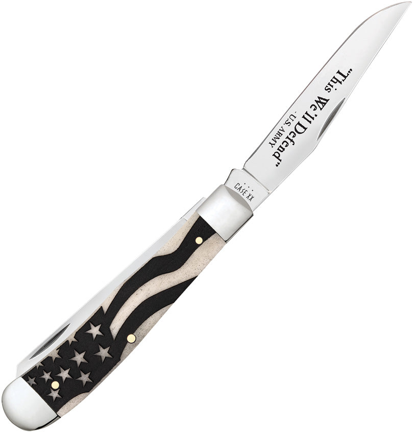 Case Cutlery U.S. Army Trapper Bone 15053