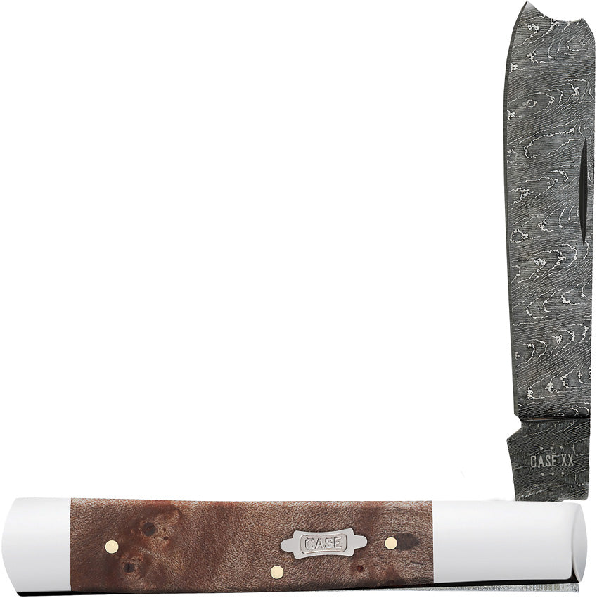 Case Cutlery Razor Damascus Maple 15092 by Case Cutlery