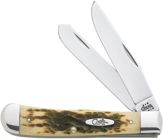 Case Cutlery Trapper Amber Bone 00163 by Case Cutlery