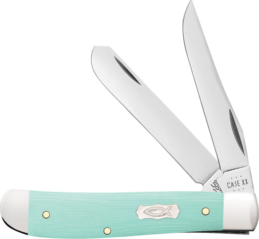 Case Cutlery Mini Trapper Seafoam Green 18101 by Case Cutlery