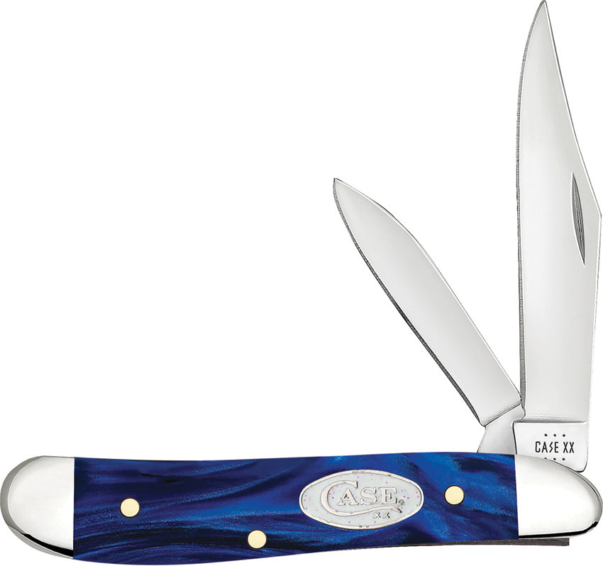 Case Cutlery Peanut Blue Pearl Kirinite 23446 by Case Cutlery