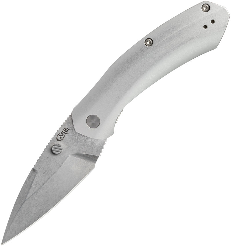 Case Cutlery Westline Linerlock folding knife with silver aluminium handle, model 36553
