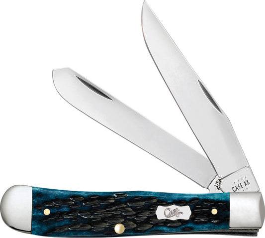 Case Cutlery Trapper Med Blue Peach Seed 51850